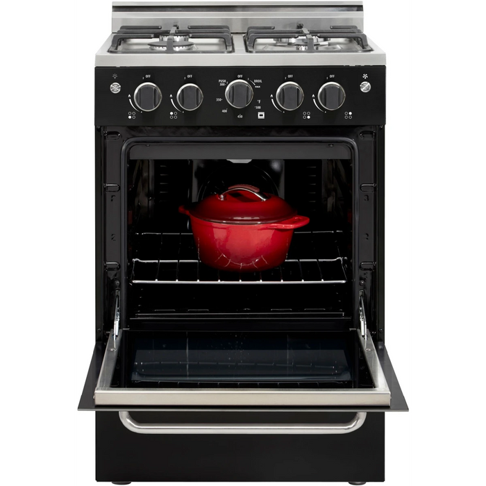 UNIQUE Prestige 24" Freestanding Gas Range, UGP-24V PC1 B