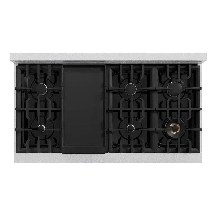 ZLINE 48" Classic Gas Range, Convection Gas Oven DuraSnow® Stainless Steel, CGRS-48