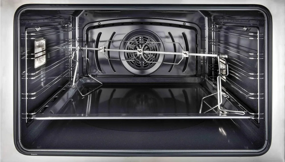 ILVE Majestic II 36" Electric Range, Antique, White-Bronze Trim UMI09NS3AWB