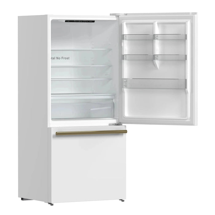 FORNO Espresso Milano 62" Side-By-Side Refrigerator FFFFD1787-60WHT