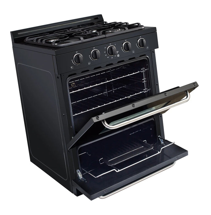 UNIQUE 30" Classic Retro Offgrid Range, Large Power burner, UGP-30G OF1 B