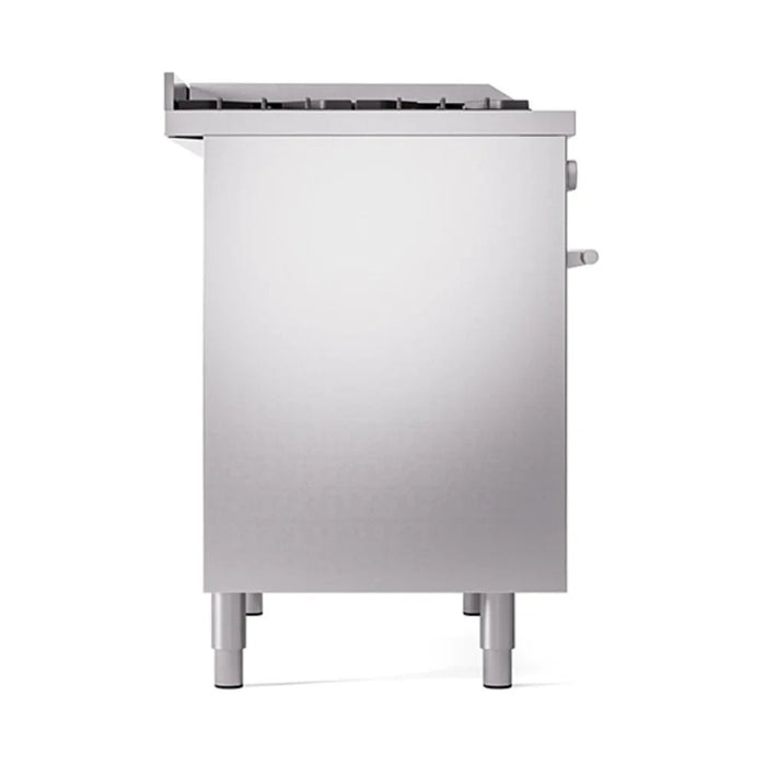 ILVE 40"Professional Plus Dual Fuel Range, Stainless Steel UPD40FQMPSS