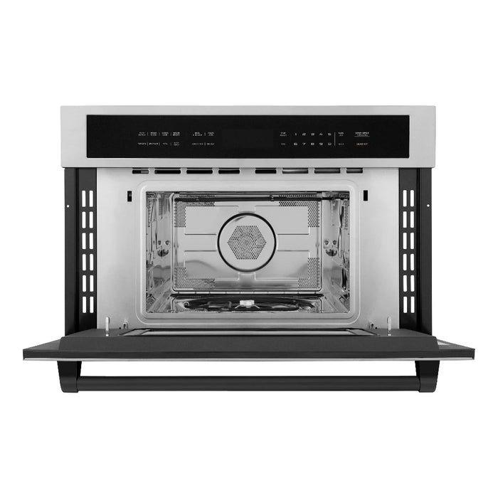 ZLINE 30” Convection Microwave, Stainless Steel, Matte Black MWOZ-30-MB