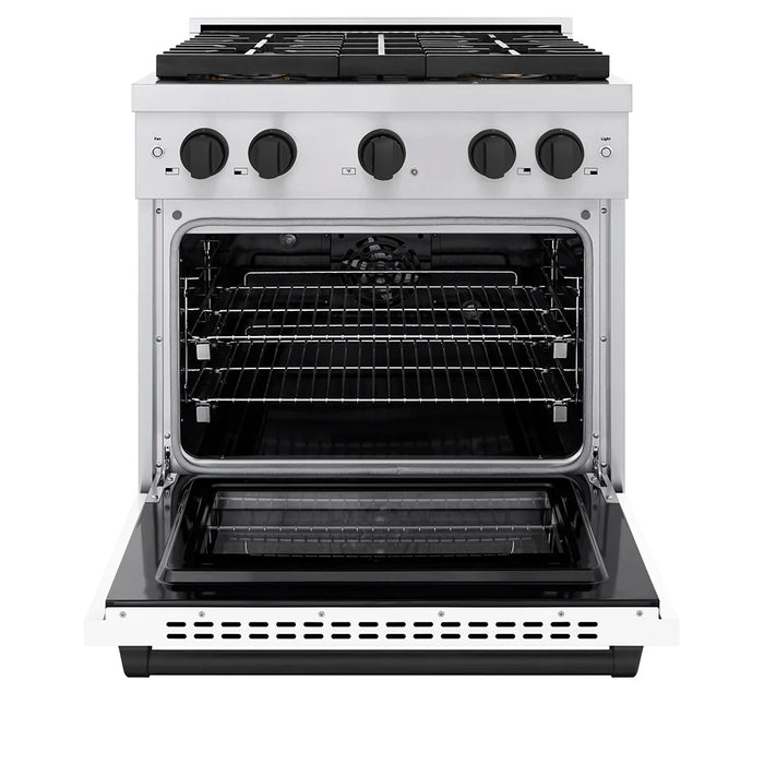 ZLINE 30" Paramount Dual Fuel Range DuoPro™ Cooktop, Electric Convection Oven PSDRSZ-WM-30-MB