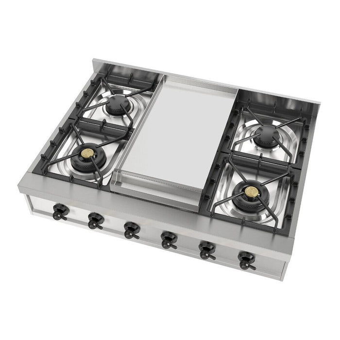 ILVE Nostalgie II 36" Built-In Gas Rangetop UHCP36FNSSB
