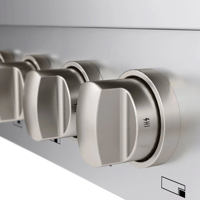 ZLINE 48" Paramount Gas Rangetop Stainless Steel Brass Burners SRT-BR-48