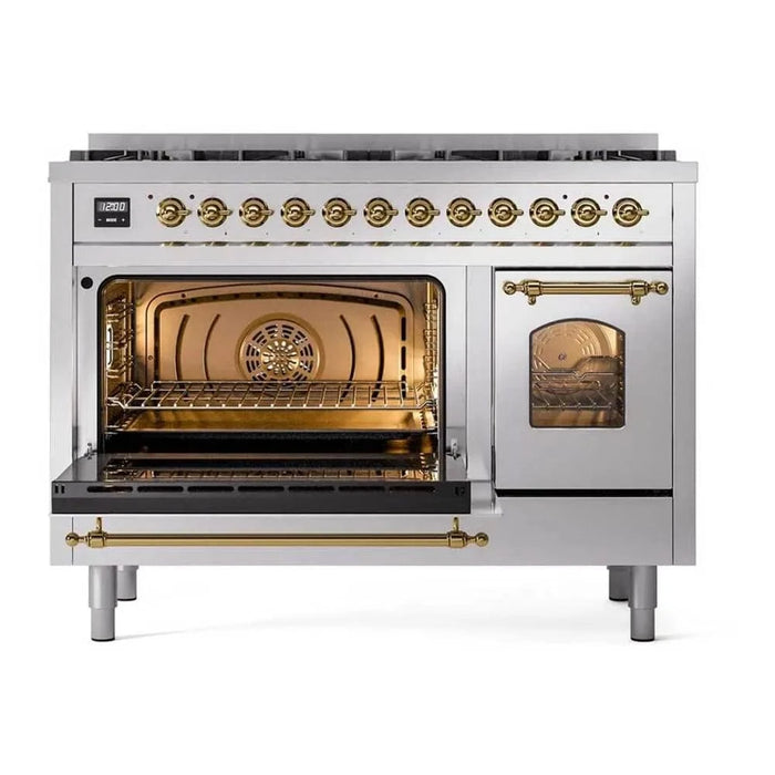 ILVE Nostalgie II Limited Edition 48" Dual Fuel Range Stainless Steel UP488NMPSSG