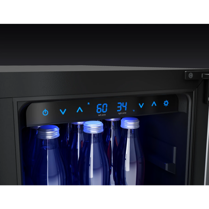 Zephyr 24" Built-In Dual Zone Wine & Beverage Cooler, PRWB24C32CG
