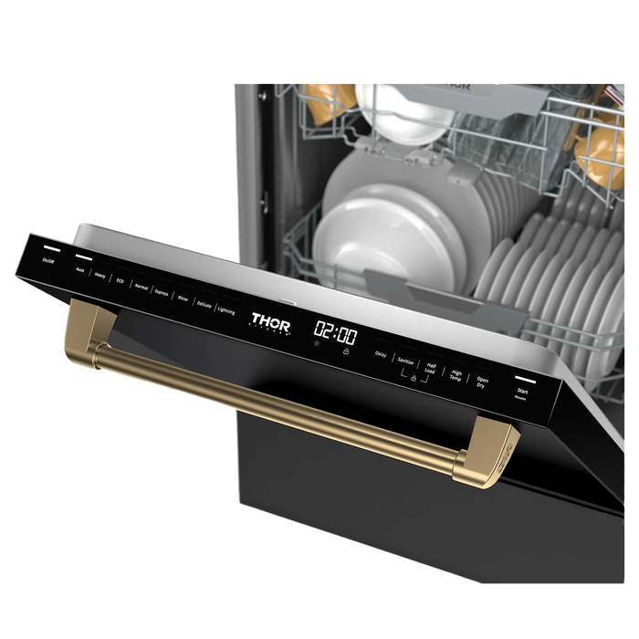 Gordon Ramsay by THOR Kitchen 24" Dishwasher, Bronze Accents, DW24X8BA00-BRZ