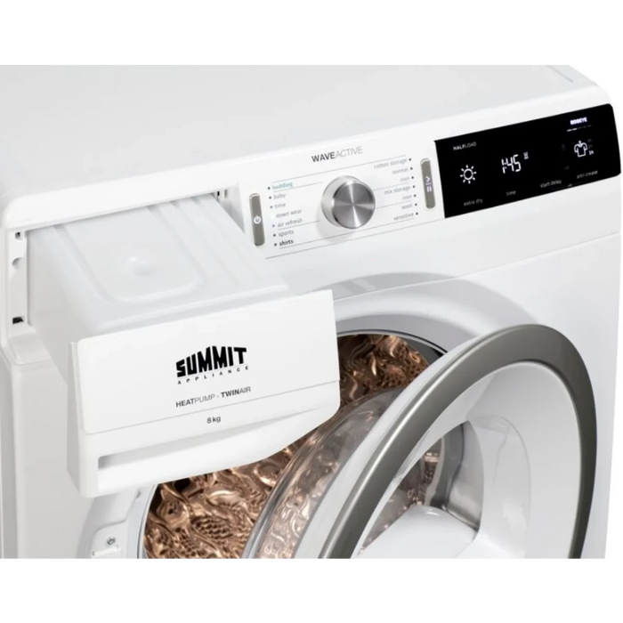 Summit 24" Wide 208-240V Heat Pump Dryer SLD242W