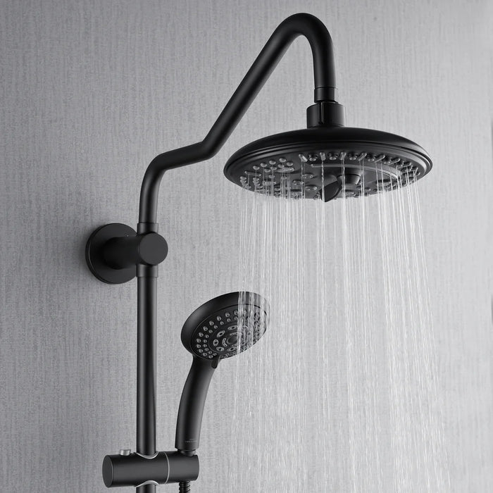 Forno Acqua AcquaSPA Retrofit Shower, Overhead Rainfall Shower, Handheld Shower Head SC32BK-C2