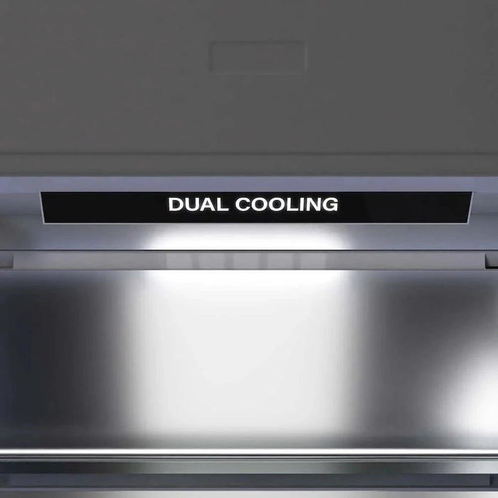 ZLINE 60" Panel Ready Built-In Bottom Freezer Refrigerator,Water Dispenser, Ice Maker, DuraSnow® Stainless Steel,Graphite Gray, GRBIV-SN-60