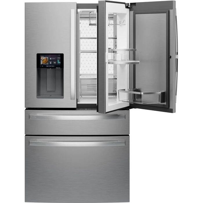 GE 36" Freestanding 4-Door French-Door Smart Refrigerator, PVD28HYYFS