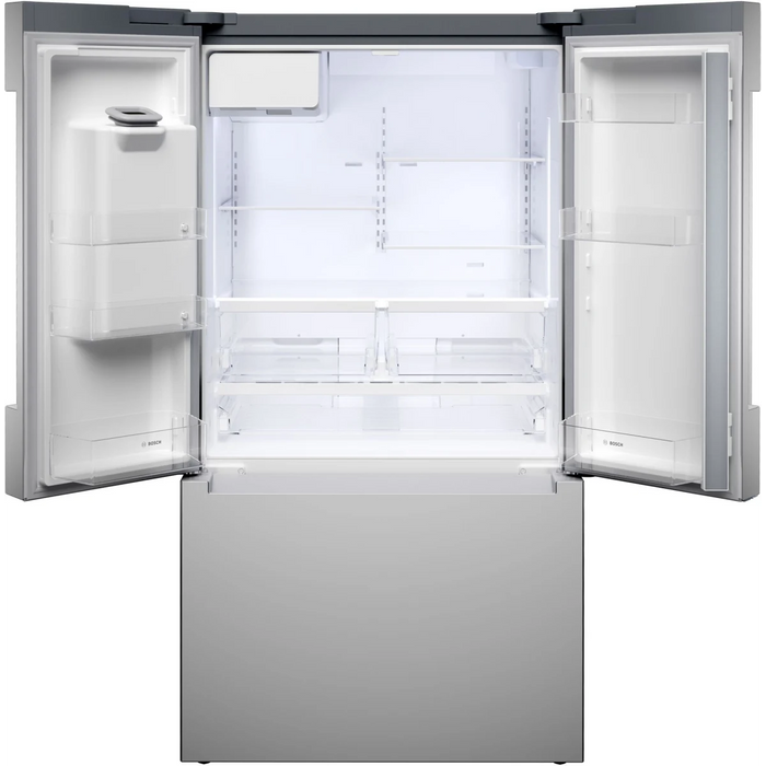 Bosch 36" Freestanding French Door Bottom Mount Smart Refrigerator, B36FD10ENS