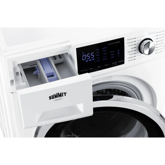 Summit 24" Washer/Heat Pump Dryer Combination LSWD24