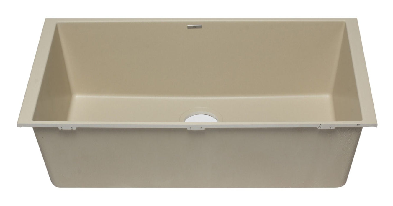 ALFI brand 33" Single Bowl Undermount Granite Composite Kitchen Sink AB3322UM