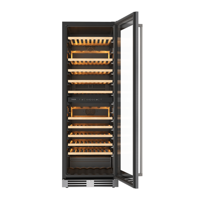 THOR Kitchen 24" Wine Cooler, 115 Wine Bottle Capacity TWC2470D