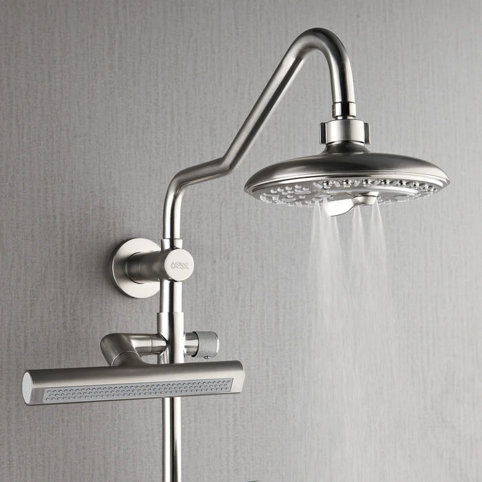 Forno Acqua AcquaFALL Shower, Overhead Rainfall Shower, Handheld Shower Head SCW2BN-C8