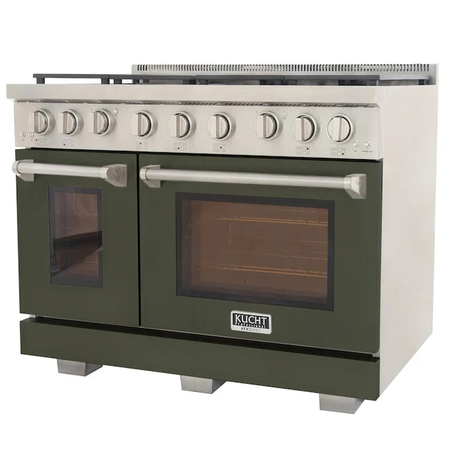 Kucht 48" Professional Gas Range, 7 Burners, Grill/Griddle, KFX480-G