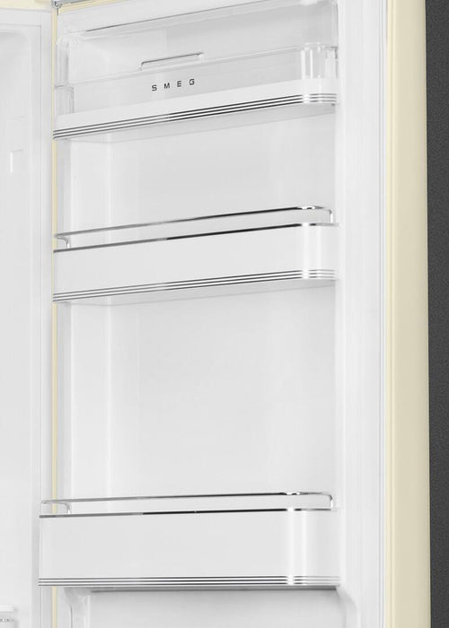SMEG 50s Retro Style Series 24 Inch Counter Depth Freestanding Bottom Freezer Refrigerator, FAB32URCR3 SMEG