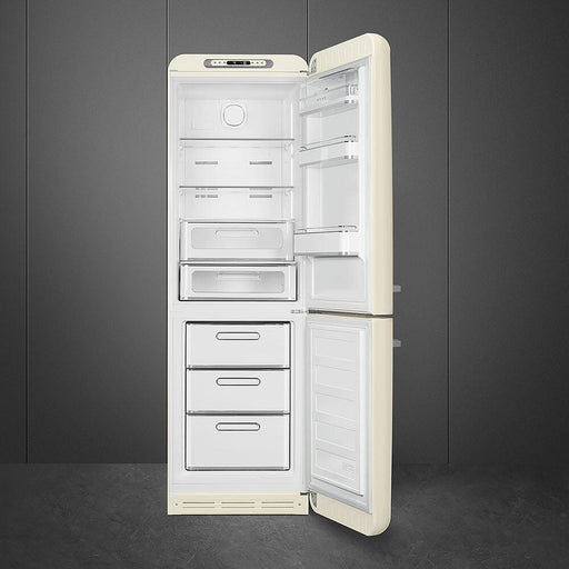 SMEG 50s Retro Style Series 24 Inch Counter Depth Freestanding Bottom Freezer Refrigerator, FAB32URCR3 SMEG