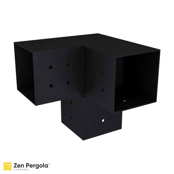 Pergola 3-Arm Post Bracket (for 4x4 Wood Posts)