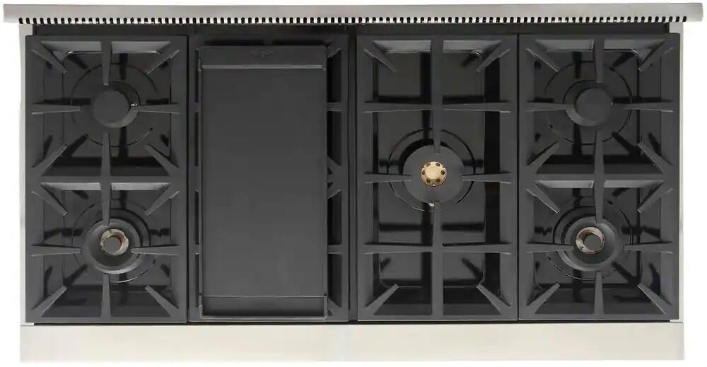 KUCHT 48" Inch Gas Sealed Burner Rangetop, KFX489T-B - Farmhouse Kitchen and Bath