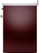 ILVE Nostalgie II 30" Electric Range, Burgundy, Copper Trim UPI304NMPBUP ILVE