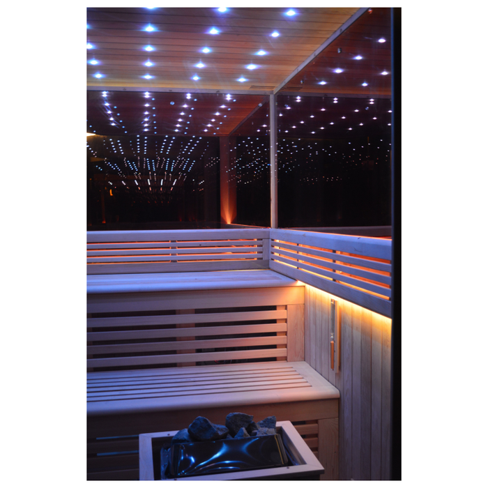 SAUNA EVOLUTION®  Indoor New Exclusive Mirror Steam Sauna Glass 13