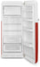 SMEG  50s Retro Style Series 24 Inch Freestanding Counter Depth Top Freezer Refrigerator, FAB28URDCC3 SMEG
