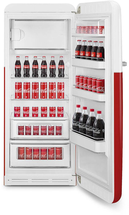 SMEG  50s Retro Style Series 24 Inch Freestanding Counter Depth Top Freezer Refrigerator, FAB28URDCC3 SMEG