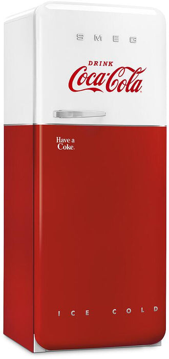 SMEG  50s Retro Style Series 24 Inch Freestanding Counter Depth Top Freezer Refrigerator, FAB28URDCC3 SMEG