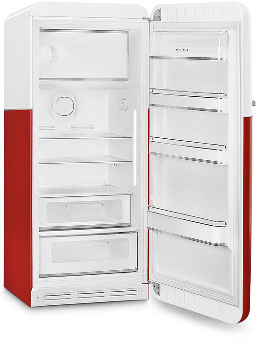 SMEG  50s Retro Style Series 24 Inch Freestanding Counter Depth Top Freezer Refrigerator, FAB28URDCC3 SMEG
