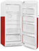 SMEG  50s Retro Style Series 24 Inch Freestanding Counter Depth Top Freezer Refrigerator, FAB28URDCC3 SMEG