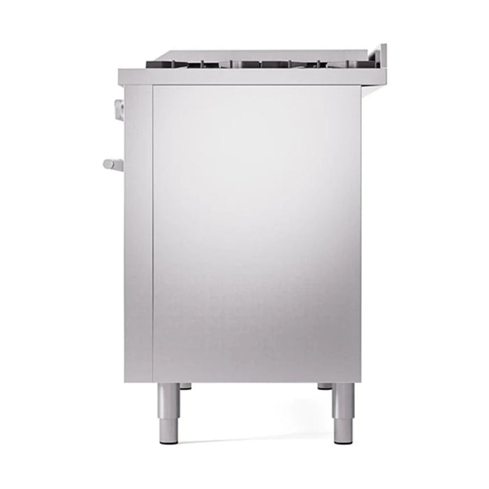 ILVE 48"Professional Plus Dual Fuel Range, Stainless Steel UP48FQMPSS