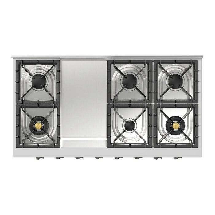 ILVE Nostalgie II 48" Built-In Gas Rangetop UHCP48FNSSB