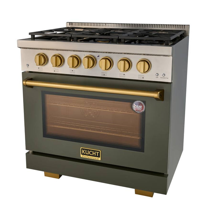 KUCHT 36" Natural Gas Range, KFX3600X-7AAG