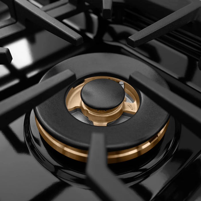 ZLINE 30" Paramount Gas Range DuoPro™ Cooktop, Convection Gas Oven, Black Satin Stainless Steel PSGRBSZ-30-CB