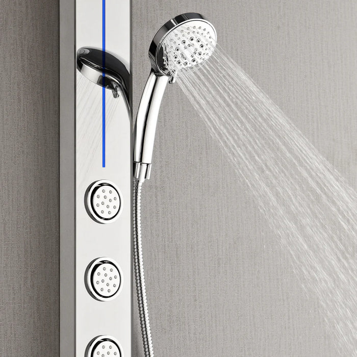 Forno Acqua AcquaSPA Shower Panel, Overhead Rainfall Shower, Handheld Shower Head SL31MC-L2