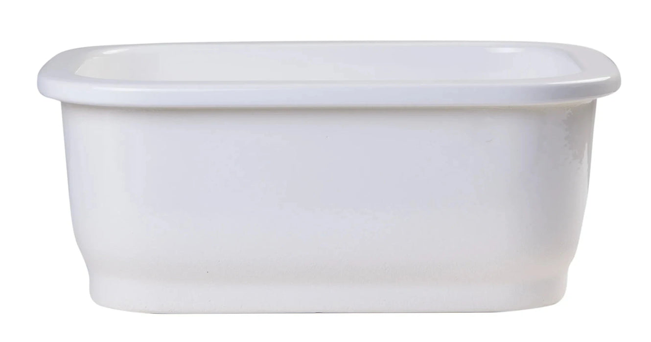 ALFI brand 12" Small Rectangle Fireclay Undermount or Drop In Prep Sink AB1218