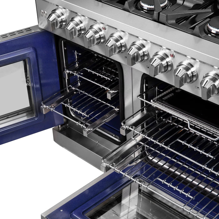 FORNO Massimo 48" French Door Gas on Gas Range FFSGS6439-48