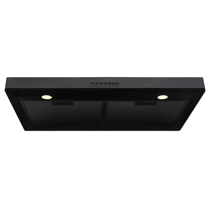 ZLINE 30" 400 CFM Ducted Under Cabinet Range Hood, Black Stainless Steel, BS617-30