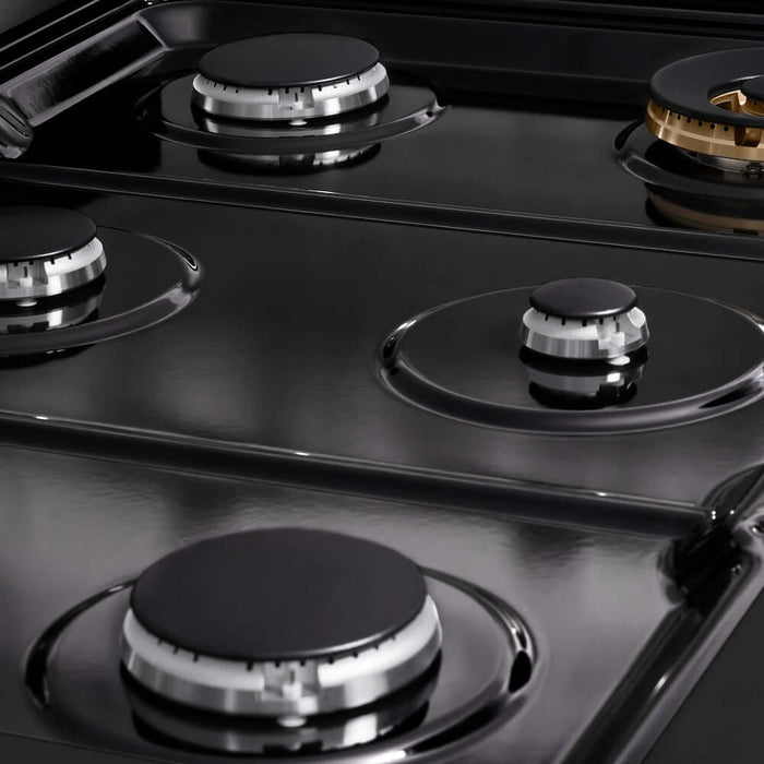 ZLINE 36" Paramount Gas Rangetop Black Stainless Steel SRTB-36