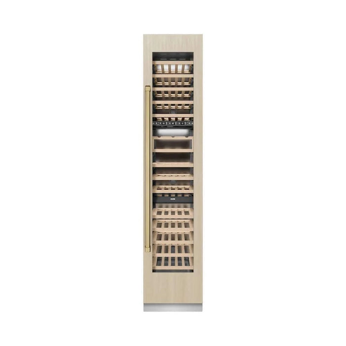 ZLINE 18" Triple Zone 68 Bottle Panel Ready Column Right Hinge Wine Cooler Champagne Bronze RBCWVRZ-18-CB