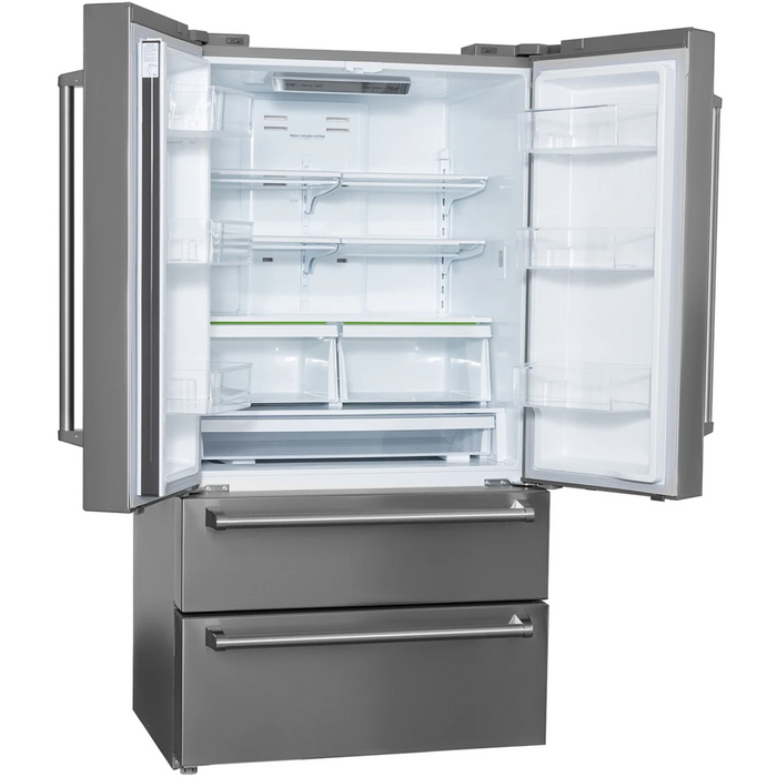 Kucht 36" Counter Depth Freestanding French Door Refrigerator KR700i