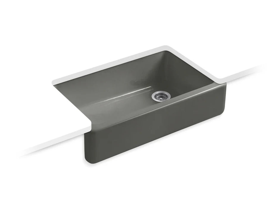 KOHLER Whitehaven 35-3/4" undermount single-bowl farmhouse kitchen sink K-6489