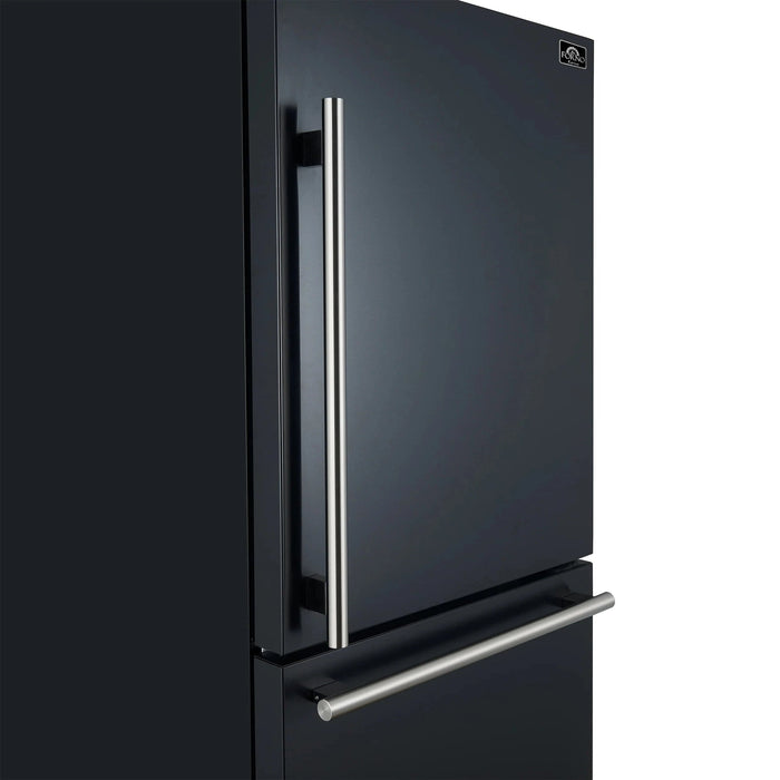 FORNO Espresso Milano 31" Right Swing Refrigerator FFFFD1785-31BLK