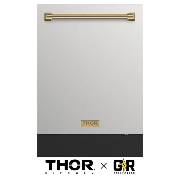 Gordon Ramsay by THOR Kitchen 24" Dishwasher, Bronze Accents, DW24X8BA99-BRZ