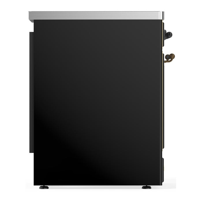 ILVE 30" Majestic III Induction Range Glossy Black Burnished Trim UMIB30NR3BKB