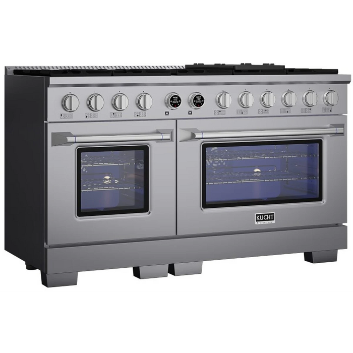 Kucht 60" Freestanding Dual Fuel Range KXP60-SS